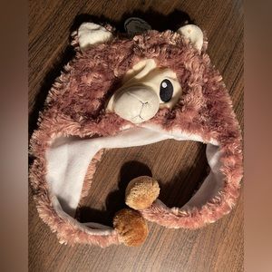 Fuzzy Animal Hat Long Arm Hand Pockets Raccoon from Cozy Zone